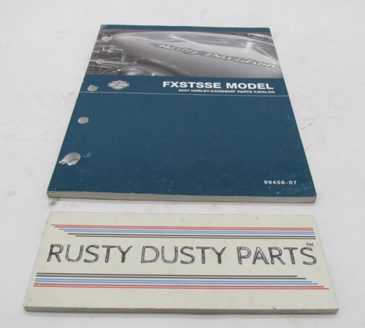 Harley-Davidson Official Factory 2007 FXSTSSE Softail Parts Catalog 99458-07