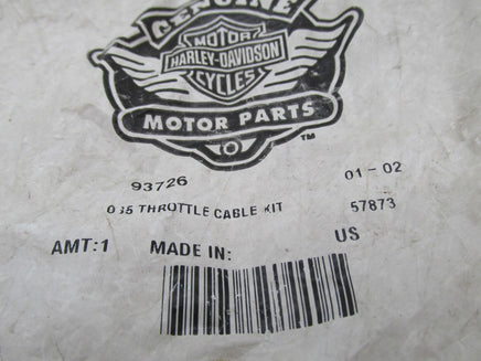 Harley Davidson Genuine NOS Throttle Cable Kit 93726