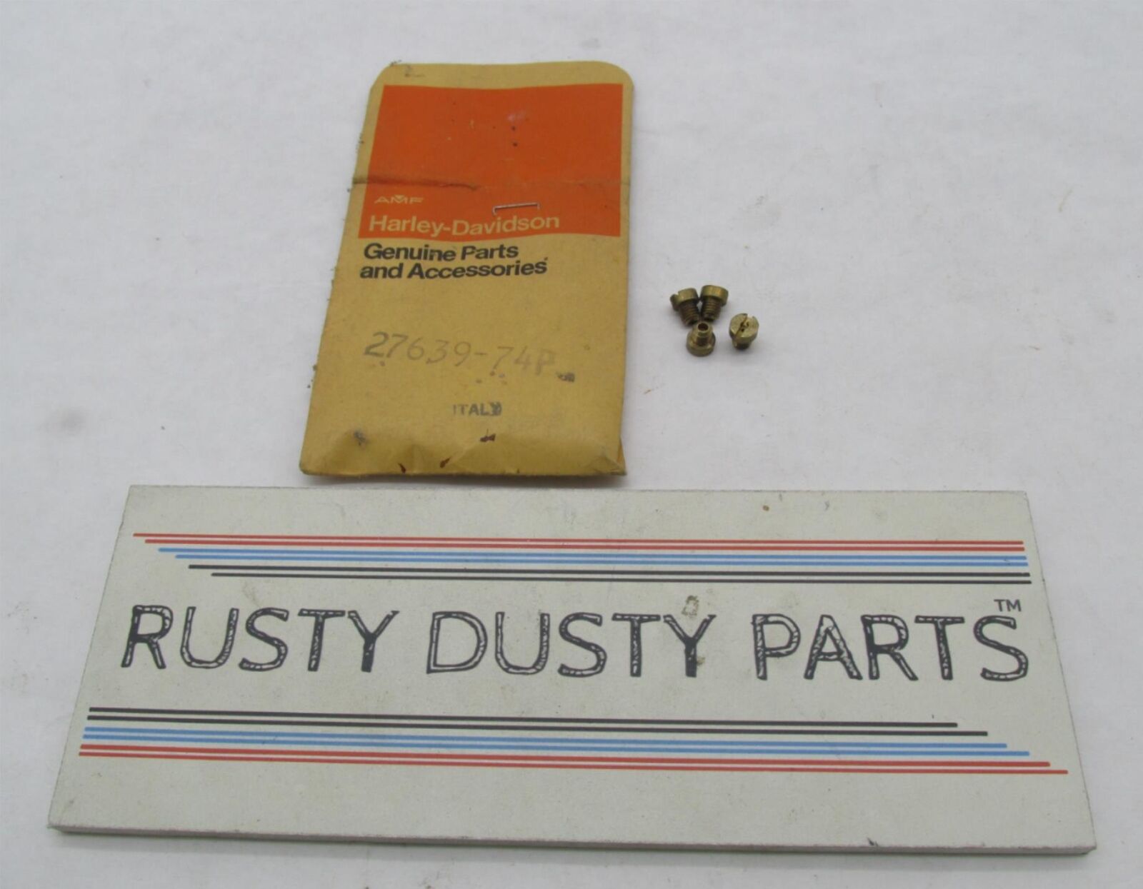 Lot of 4 Harley-Davidson Genuine NOS Aermacchi .90mm High Speed Jets 27639-74P