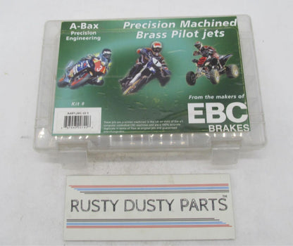 Large Mixed lot of EBC Motorcycle Mikuni Brass Machined Carb Pilot Jets MPJK-01