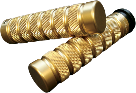 Accutronix Custom Grips Brass Knurled/Notched GR101-KN5