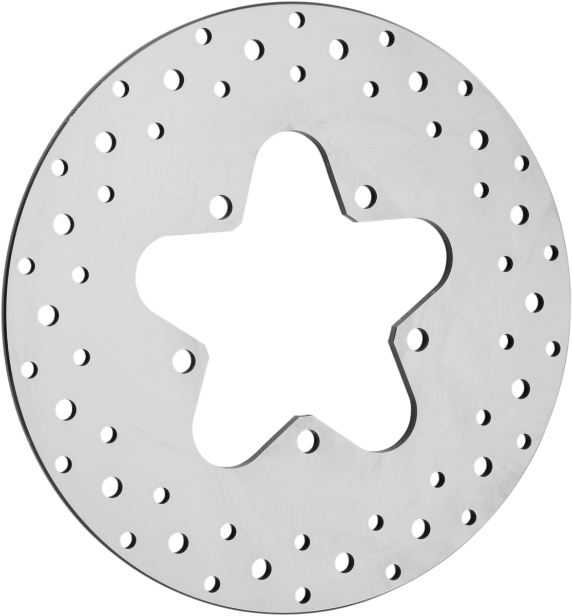 Drag Specialties Polished Stainless Steel Drilled Brake Rotor 1710-1063