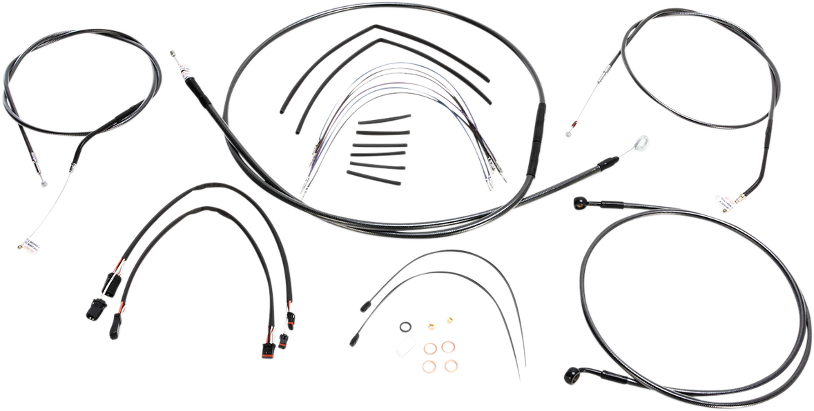 Magnum Designer Handlebar Control Cable Kit Black Pearl 487663