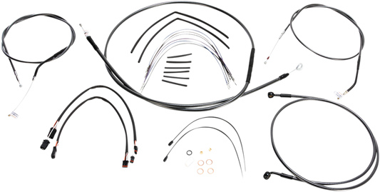 Magnum Designer Handlebar Control Cable Kit Black Pearl 487663