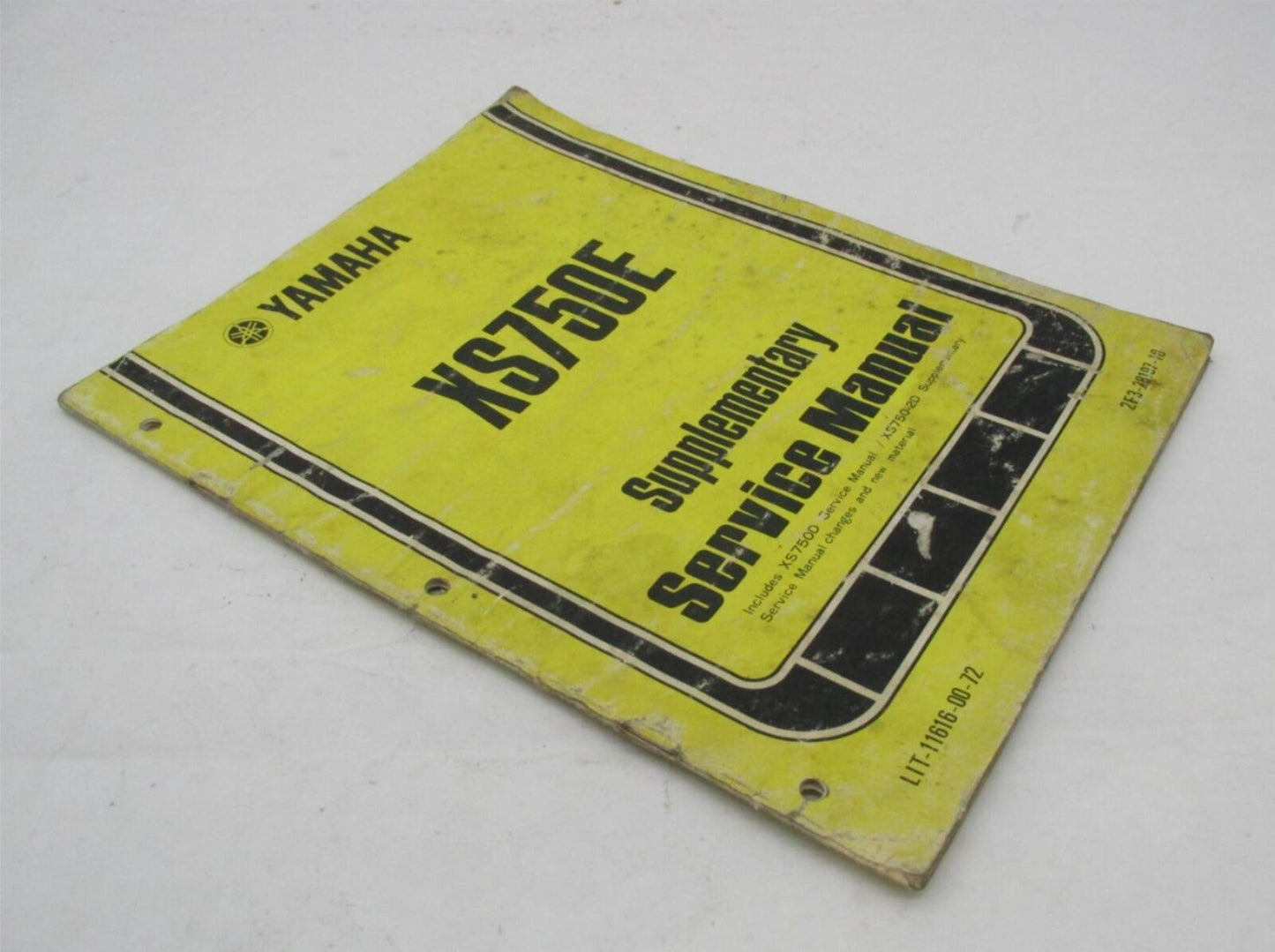 Yamaha Vintage XS750E Supplementary Service Manual LIT-11616-00-72