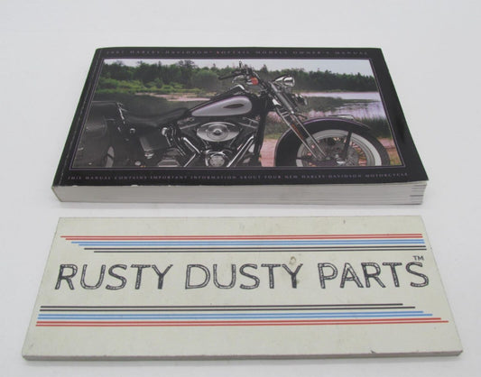 Harley-Davidson Official Factory 2001 Softail Owner's Manual 99469-01