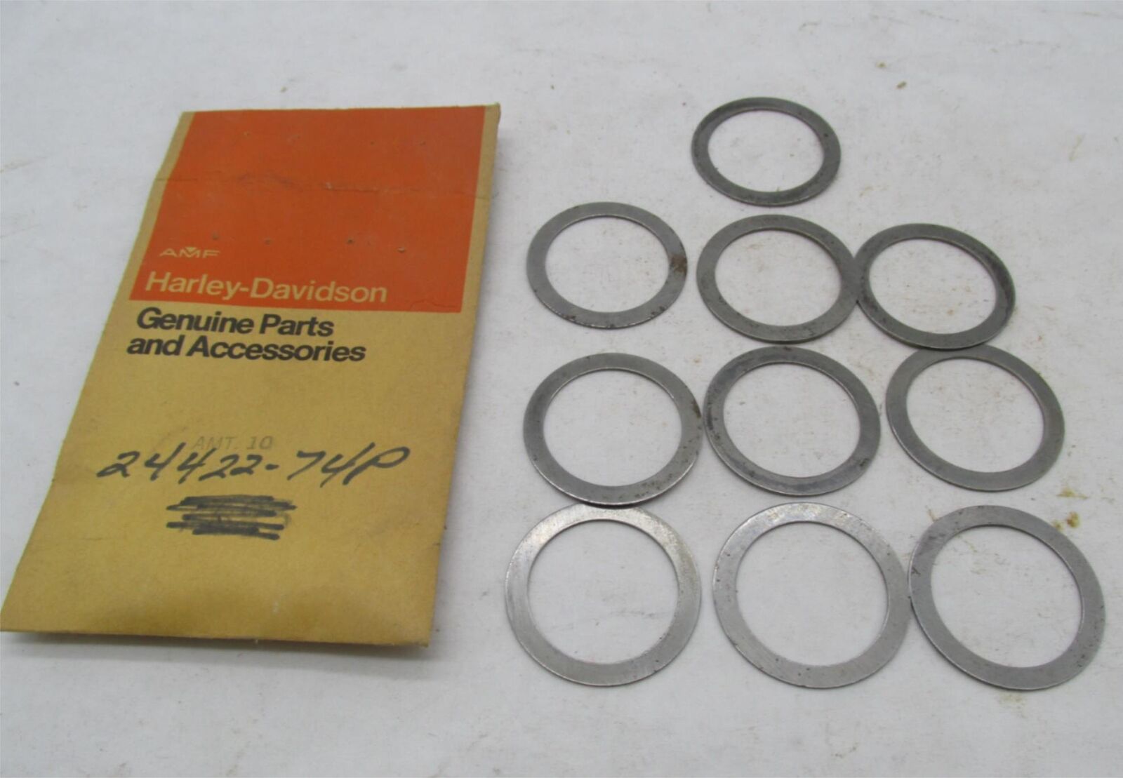 Lot of 10 Harley-Davidson Genuine NOS  Aermacchi Crank Thrust Washers 24422-74P