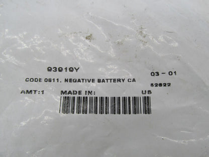 Harley Buell Genuine NOS Code 0811 Negative Battery Cable 93919Y