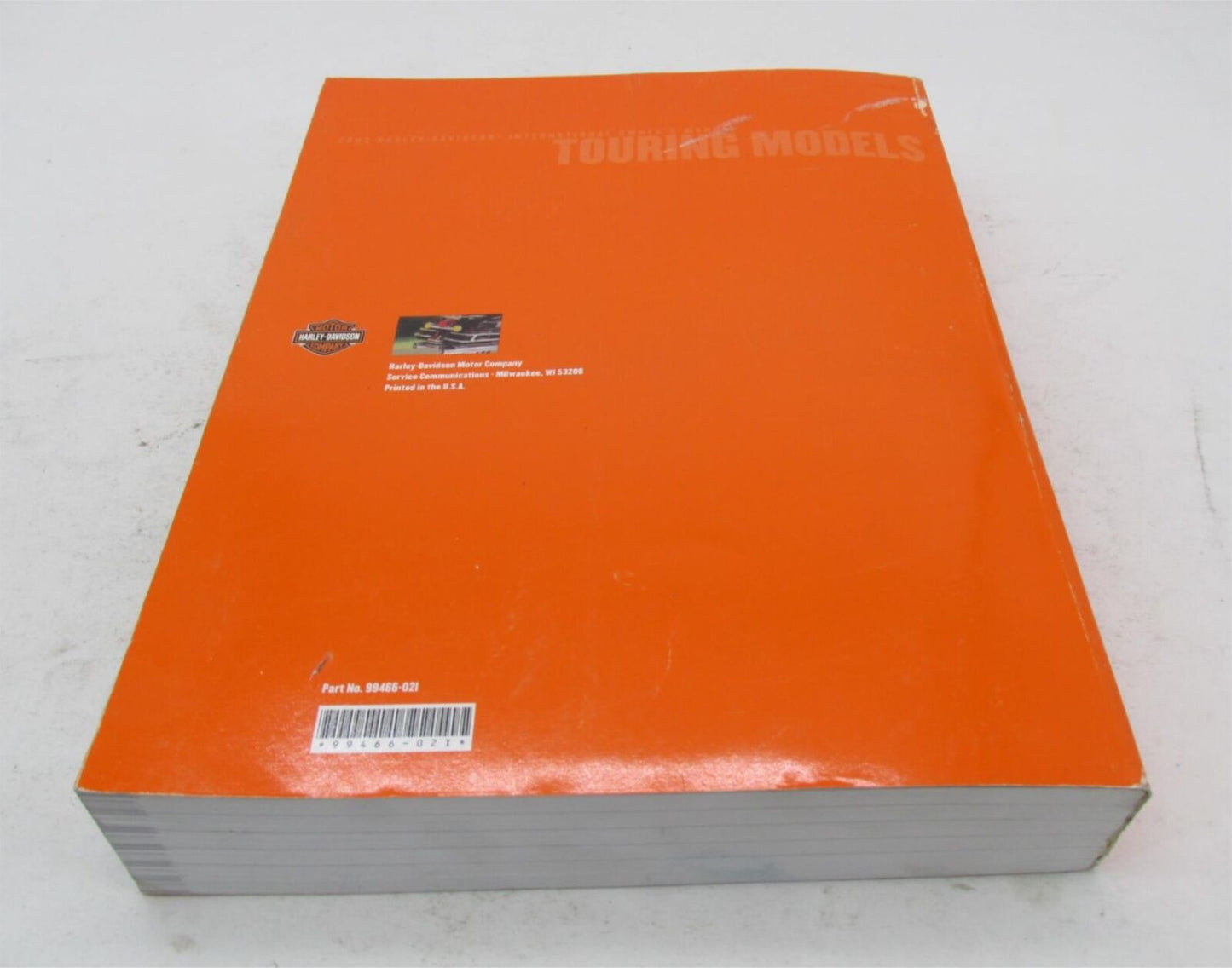 Harley-Davidson Official Factory 2002 Touring Factory Service Manual 99466-021