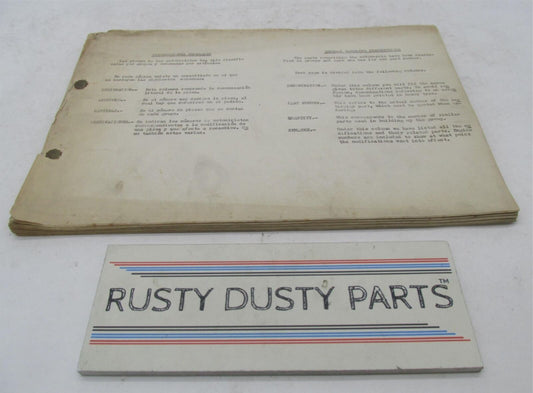 Bultaco Factory 1971 Bultaco Matador Mk4 Motorcycle Catalog Parts List