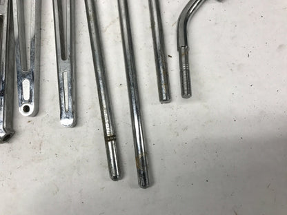 Mixed Lot Harley Davidson Mirrors Stems Chrome Slotted Custom
