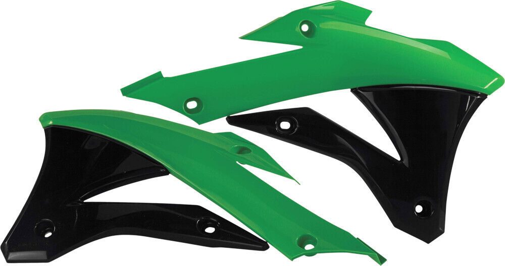 Acerbis Radiator Shrouds Green/Black 2374071089
