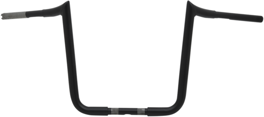 LA Choppers 1 1/4" Prime Ape Handlebars Flat Black 16" End rise LA-7351-16M