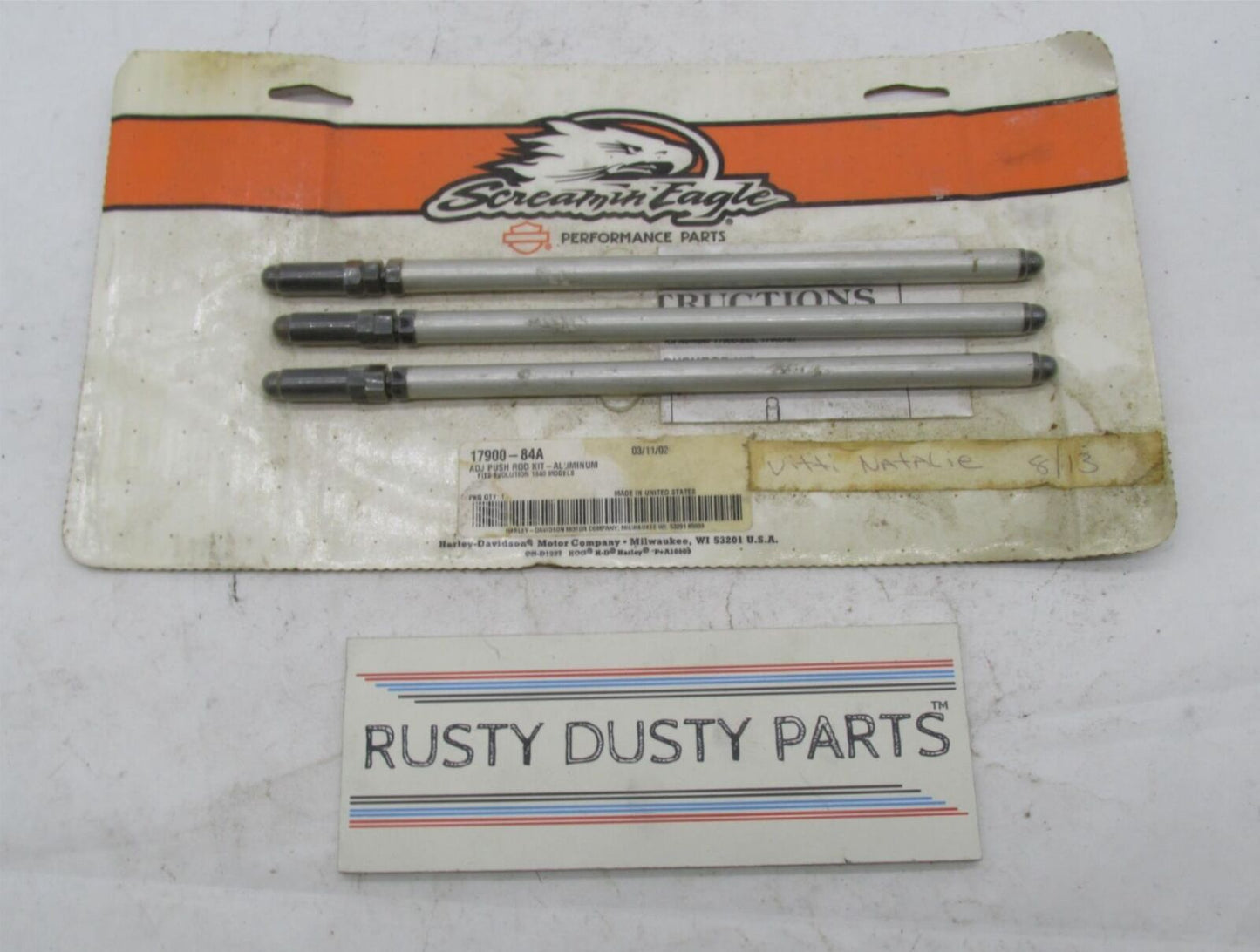 Harley Davidson SE Big Twin EVO 1840 Engine Adjustable Pushrod Kit 17900-84A