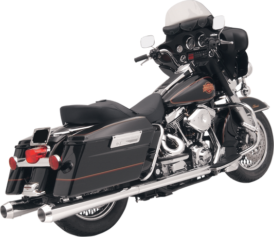 Bassani 4in. Slip-On Megaphone Mufflers with 2 1/4in. Standard Baffles FLH-517