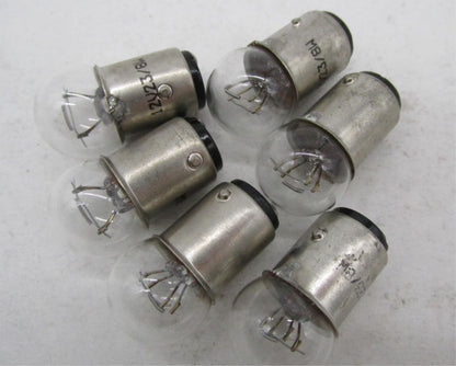 Lot of 6 Bike Master G18.5 12V23/8W Clear Marker Light Bulbs 268047