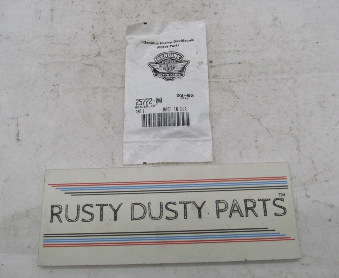 Harley Davidson Genuine NOS Spacer .287 25722-00