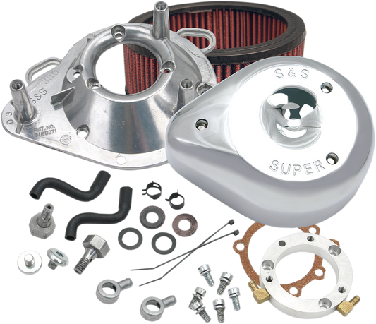 S & S Cycle Teardrop Air Cleaner Kit Chrome 170-0303B