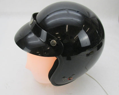 HCI New Black Half Face Size Large L Motorcycle Helmet