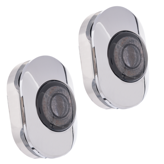 KODLIN USA 3in1 Sleek Turn Signals Chrome K68496
