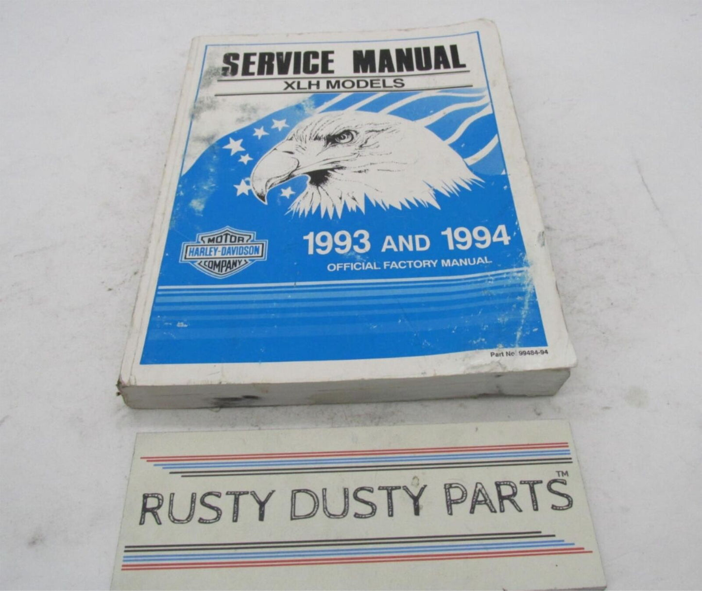 Harley-Davidson Official Factory 1993 and 1994 FLT Service Manual Book 99484-94