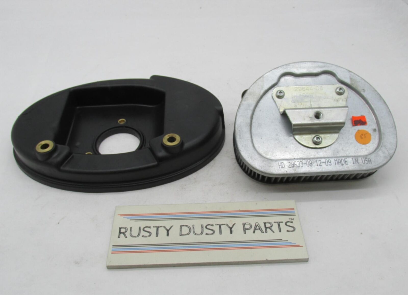 Harley-Davidson Stock Air Cleaner Filter & Backing Plate 29633-08 29630-08A