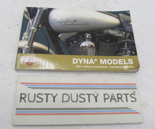 Harley-Davidson Official Factory 2007 Dyna Owner's Manual 99467-07