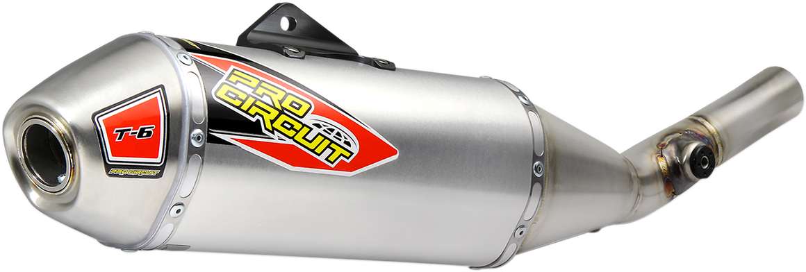 Pro Circuit T-6 Slip-On Silencer Stainless Steel 0122025A