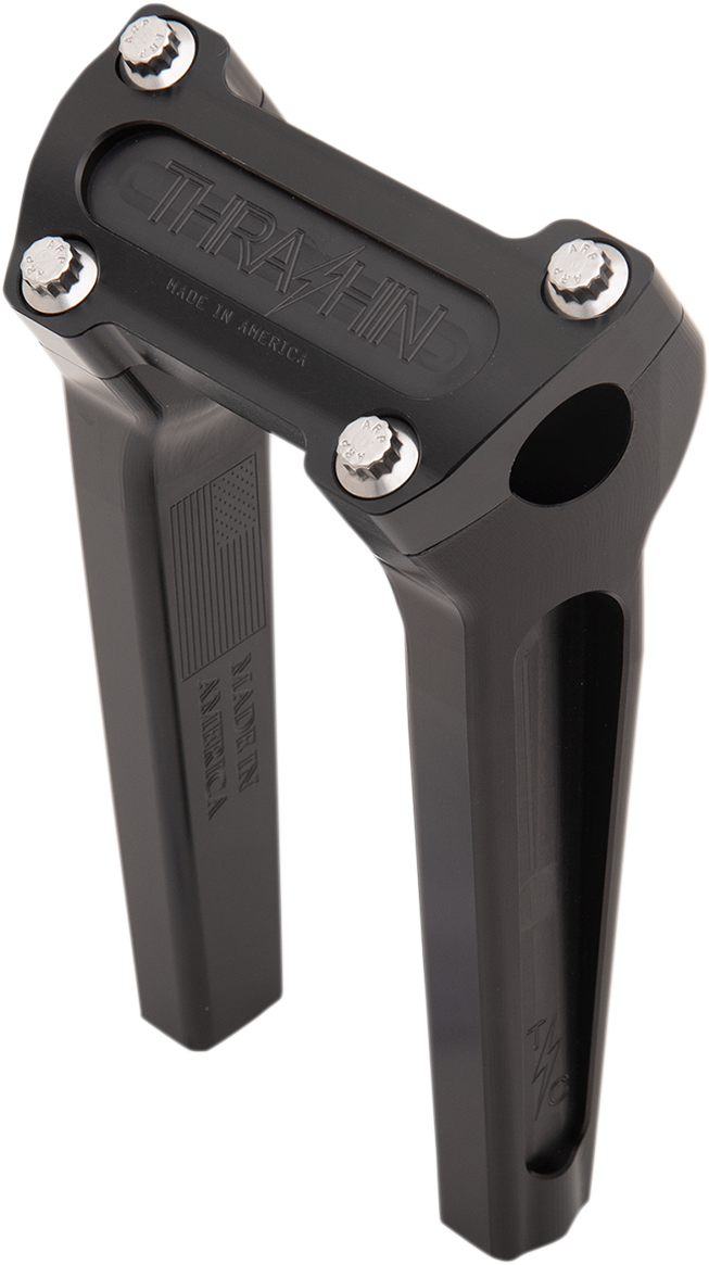 THRASHIN SUPPLY CO. Handlebar Risers 8" Rise Black TSC-8000-1