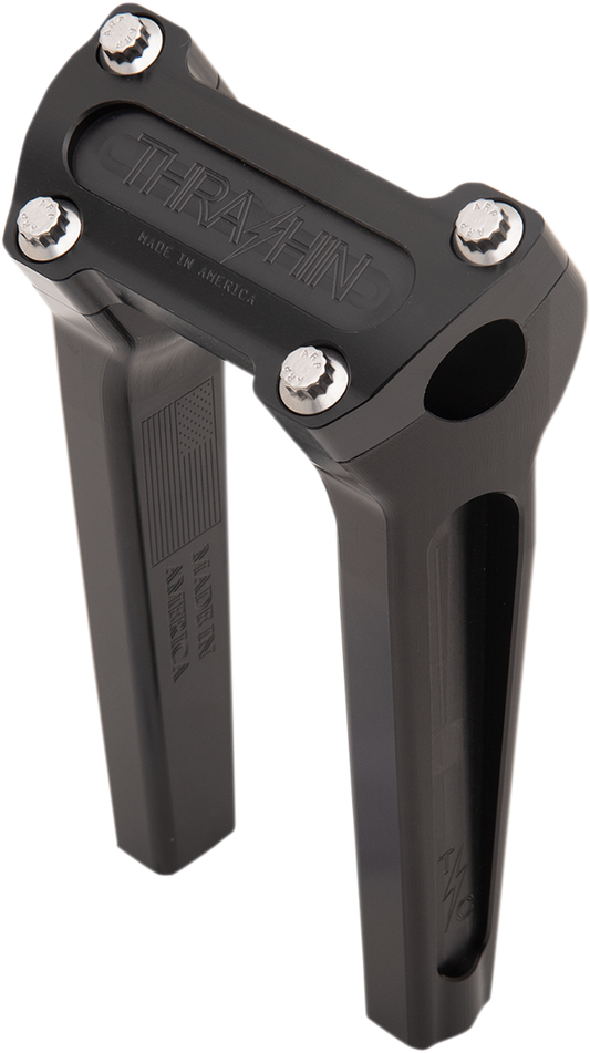 THRASHIN SUPPLY CO. Handlebar Risers 8" Rise Black TSC-8000-1