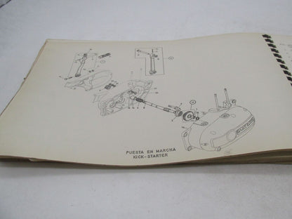 Bultaco Original Factory 1970 Lobito Mk3 Motorcycle Catalog Parts List Book