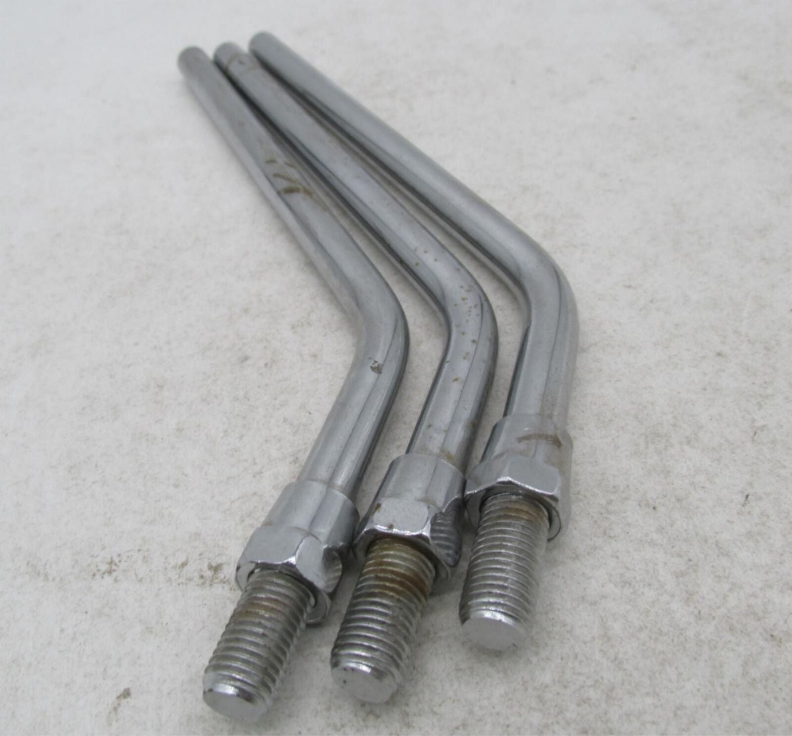 Lot of 3 Harley Davidson Universal Motorcycle  8" Chrome Mirror Stems