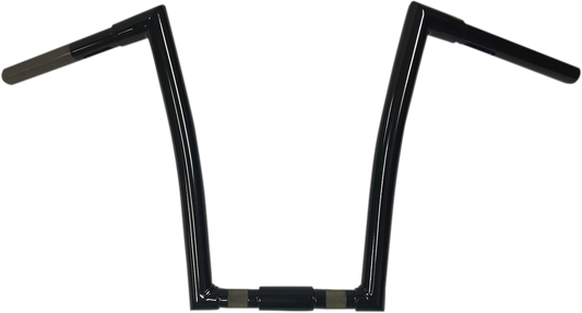 Todd's Cycle 1 1/4" Strip Handlebars 14" Black Spr - 14" 0601-3573