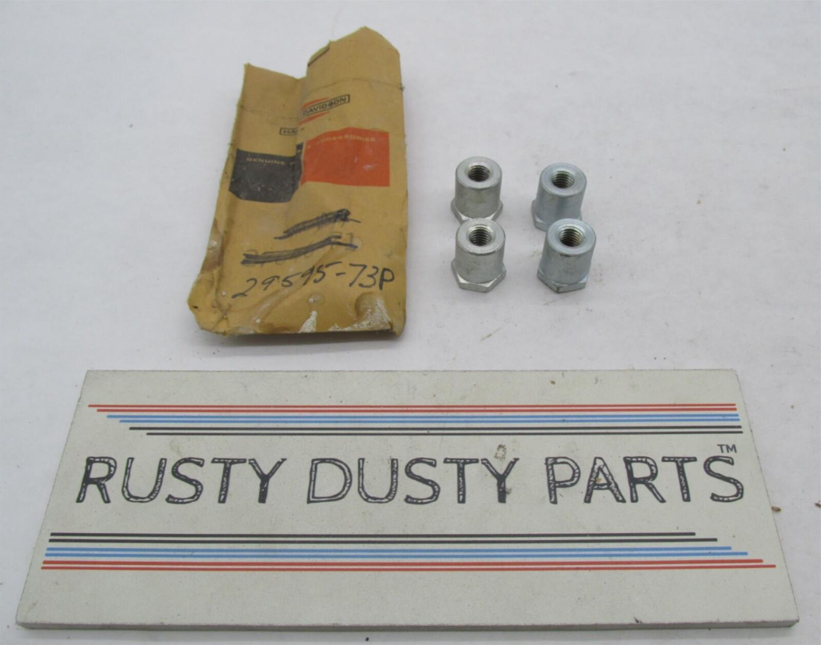 Lot of 4 Harley Genuine NOS Aermacchi Magneto Rotor Mounting Nuts 29595-73P