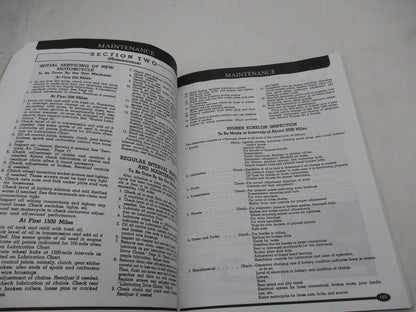 Harley Davidson 45" WR WL WLA G Servi-Cars Service Parts Dope Catalog