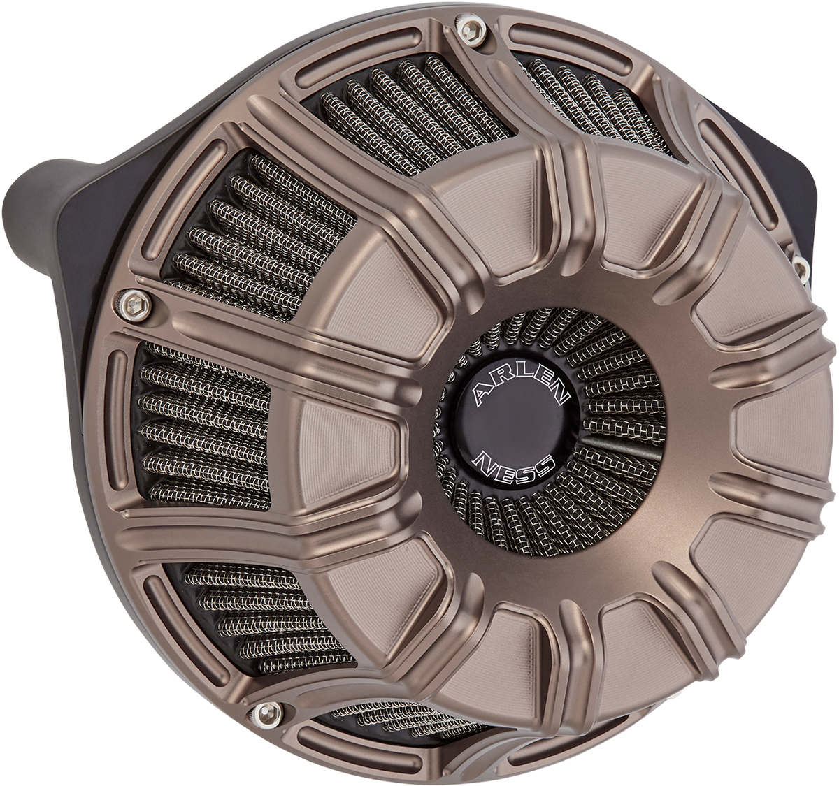 Arlen Ness Inverted Sucker Air Cleaner Titanium 10-Gauge 600-015