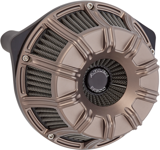 Arlen Ness Inverted Sucker Air Cleaner Titanium 10-Gauge 600-015