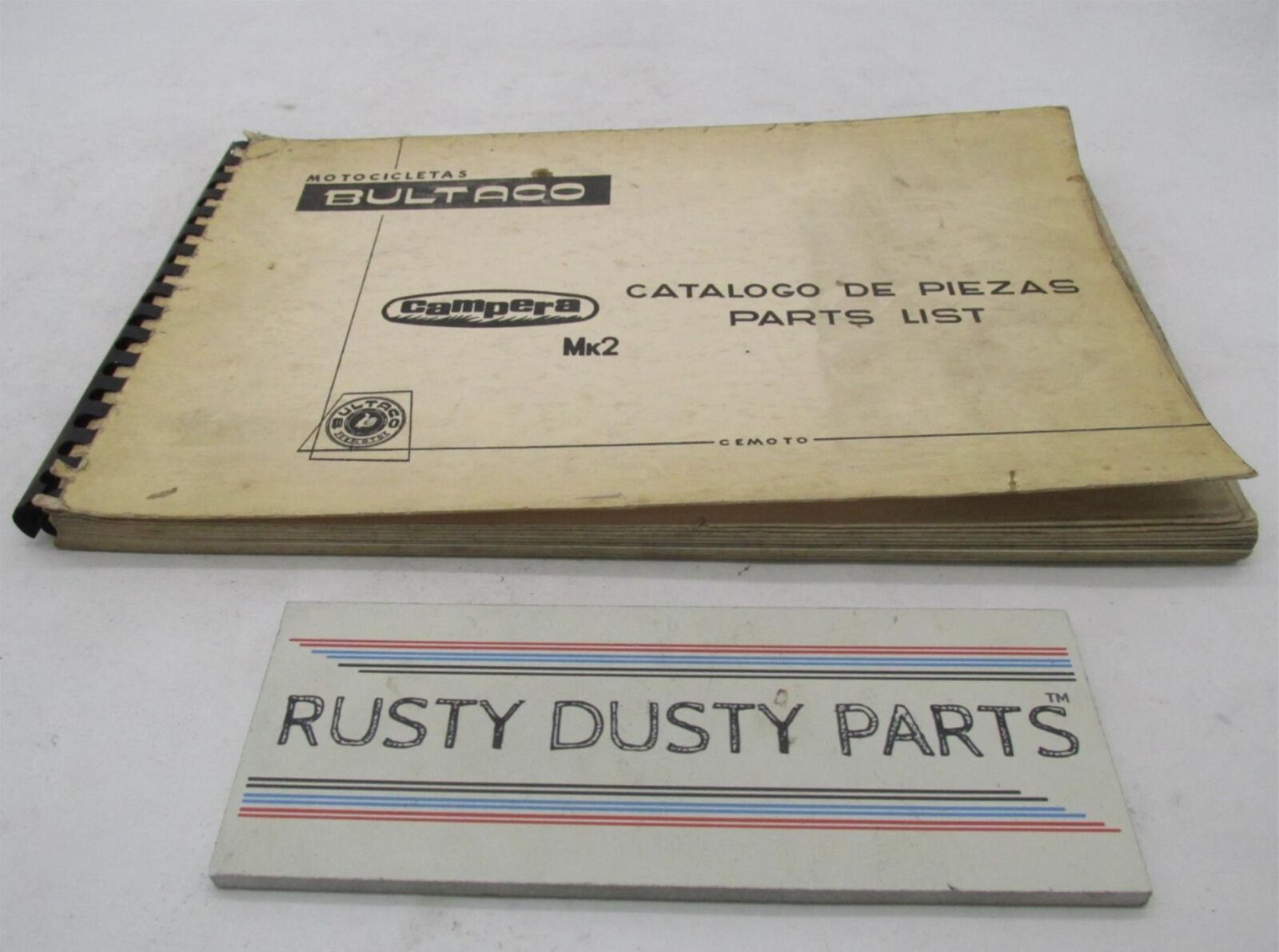 Bultaco Original Factory 1969 Campera Mk2 Motorcycle Catalog Parts List