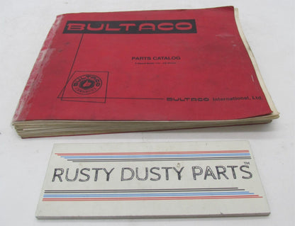 Bultaco Original Factory 115-152 Series 5 Speed Parts Catalog Book