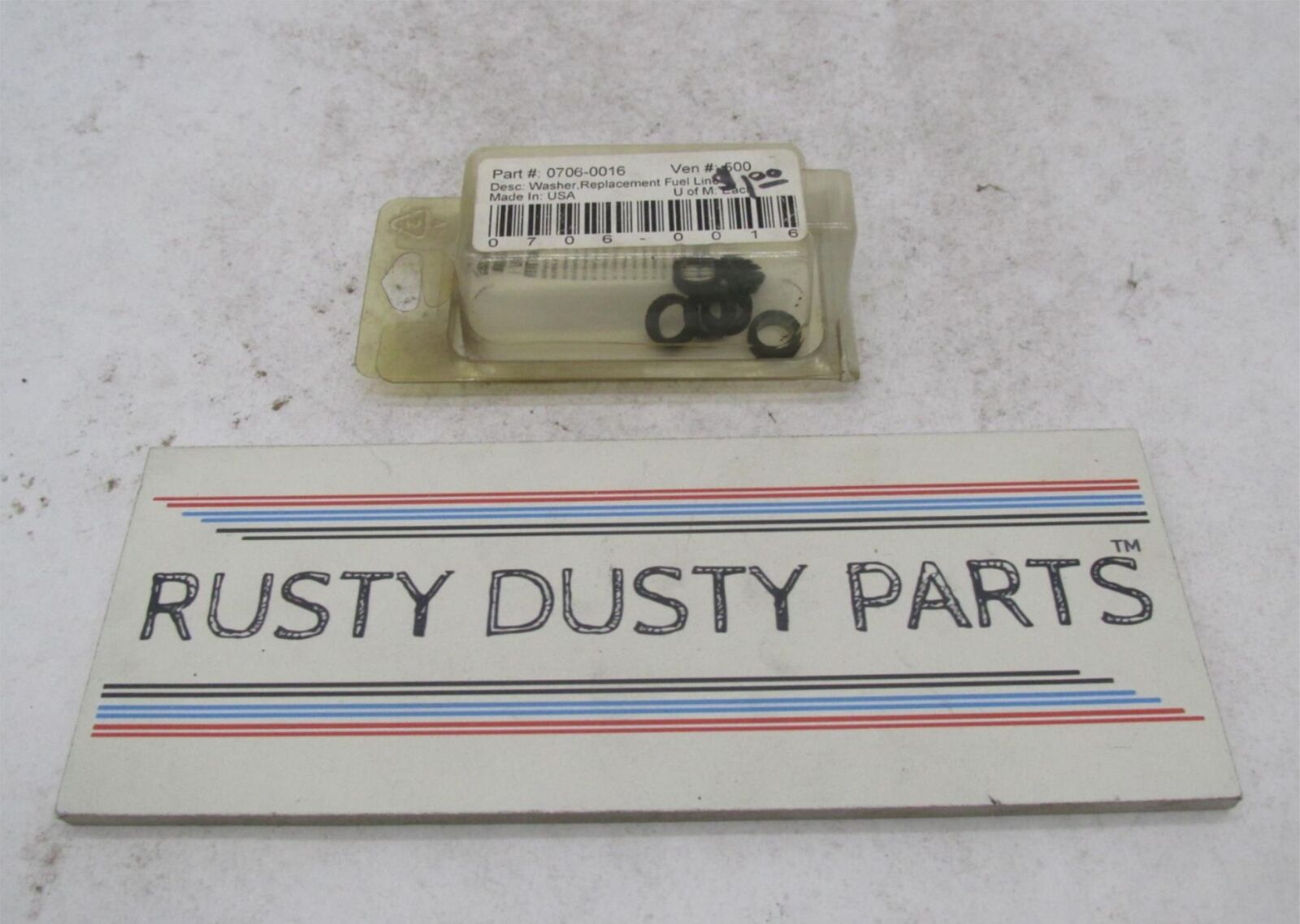 Lot of 6 Harley Davidson Drag Specialties Fuel Line Washers 0706-0016