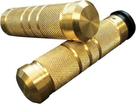 Accutronix Custom Grips Brass Knurled/Grooved GR101-KG5