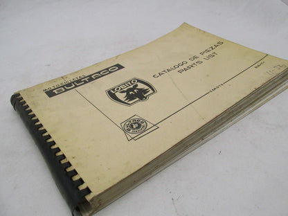Bultaco Factory 1972 Lobito Motorcycle Catalog Parts List Book 62.32-117-1