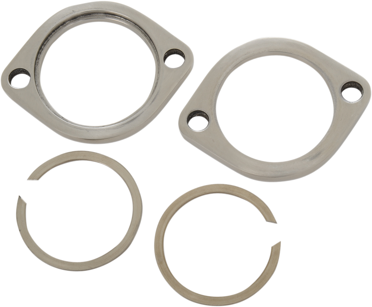 Drag Specialties Exhaust Flange Kits Polished Stainless Steel Standard 1861-0889