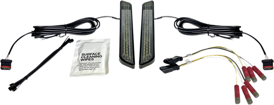 Custom Dynamics LED Front Fork Lightz Smoke - Black CD-FORK-UNV-SB