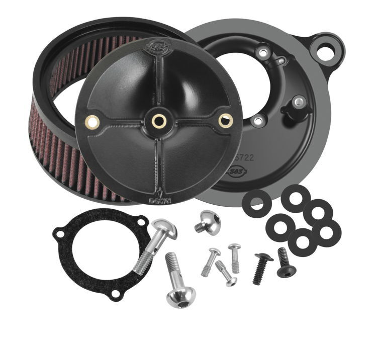S & S Cycle Stealth Air Cleaner Kits for Throttle Hog Throttle Bodies 170-0165