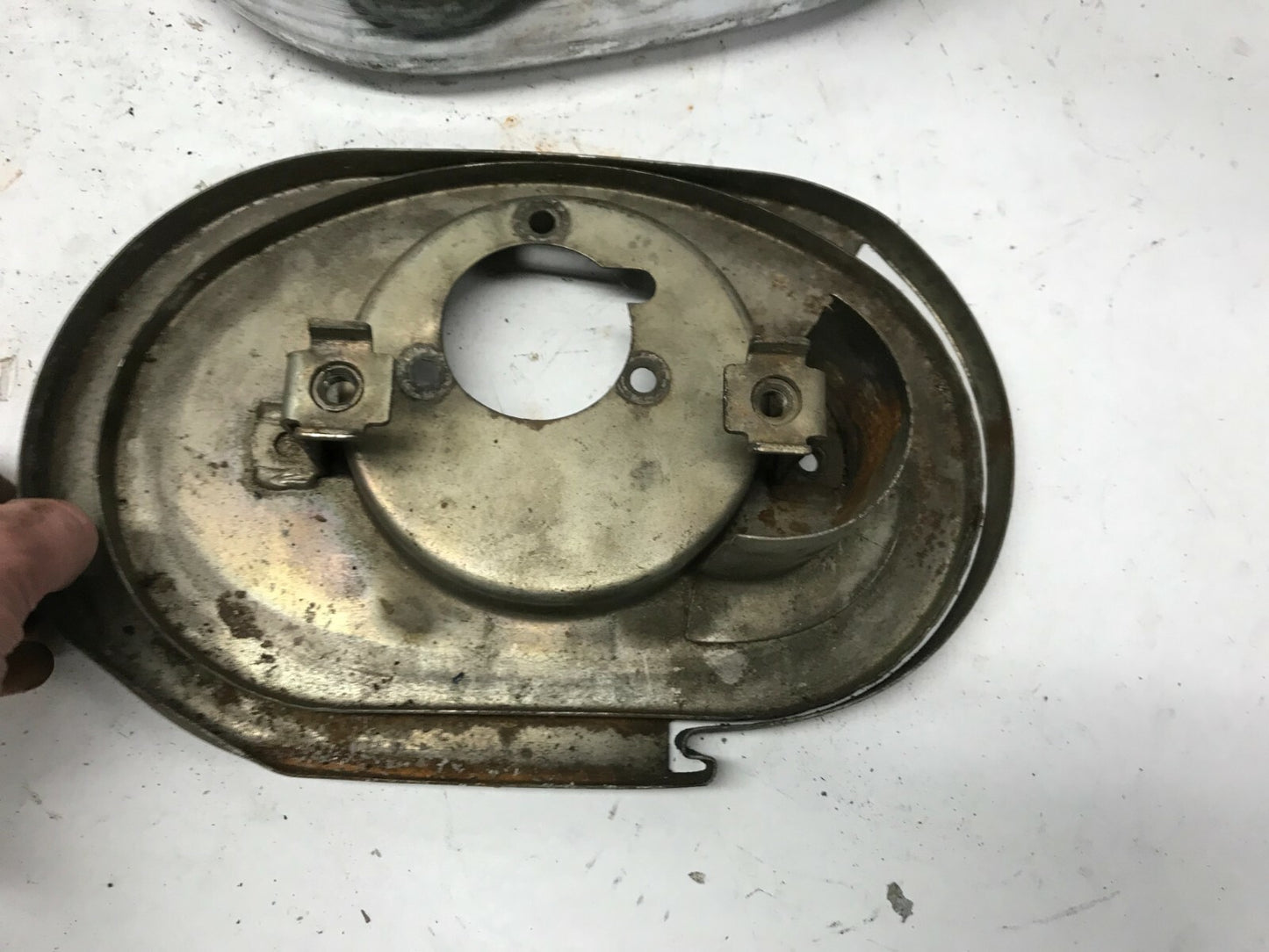 HARLEY SPORTSTER IRONHEAD 1966-69 AIR CLEANER Intake Backing plate & C