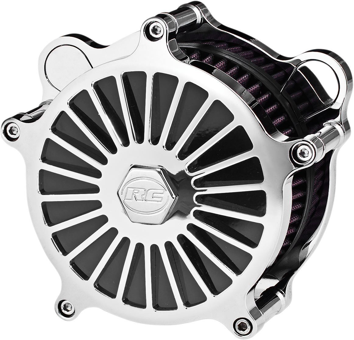 RC Components Airstrike Air Cleaners Chrome Illsion AC-02C-126C