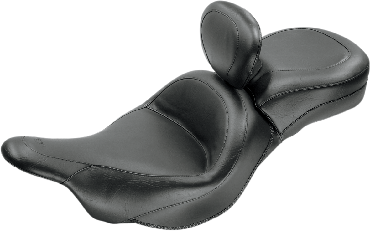 Mustang Wide Touring One-Piece Seat with Driver Backrest 79631