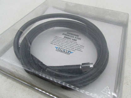 Drag Specialties 61" Stainless Steel Universal Black Coated Brake Line 1741-2735
