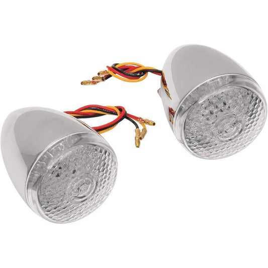 Drag Specialties Front Deuce-Style DOT-approved LED Turn Signal Kit 2020-0276